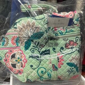 Vera Bradley Mint Floral Quilted Bag